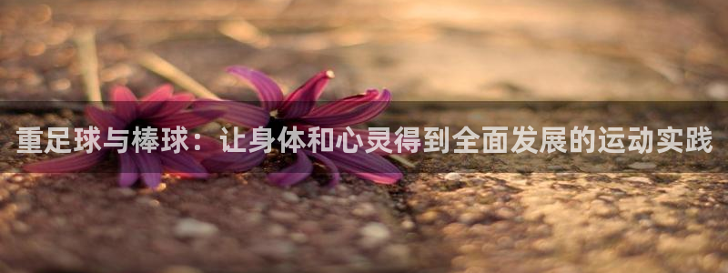 bbin视讯游戏平台：重足球与棒球：让身体和心灵得到全面发展的运动实践